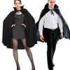 Party City Couples' Costumes-Adult Black Cape Deluxe