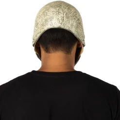 Party City Scary-Adult Black Light Reactive Radioactive Skull Latex Mask