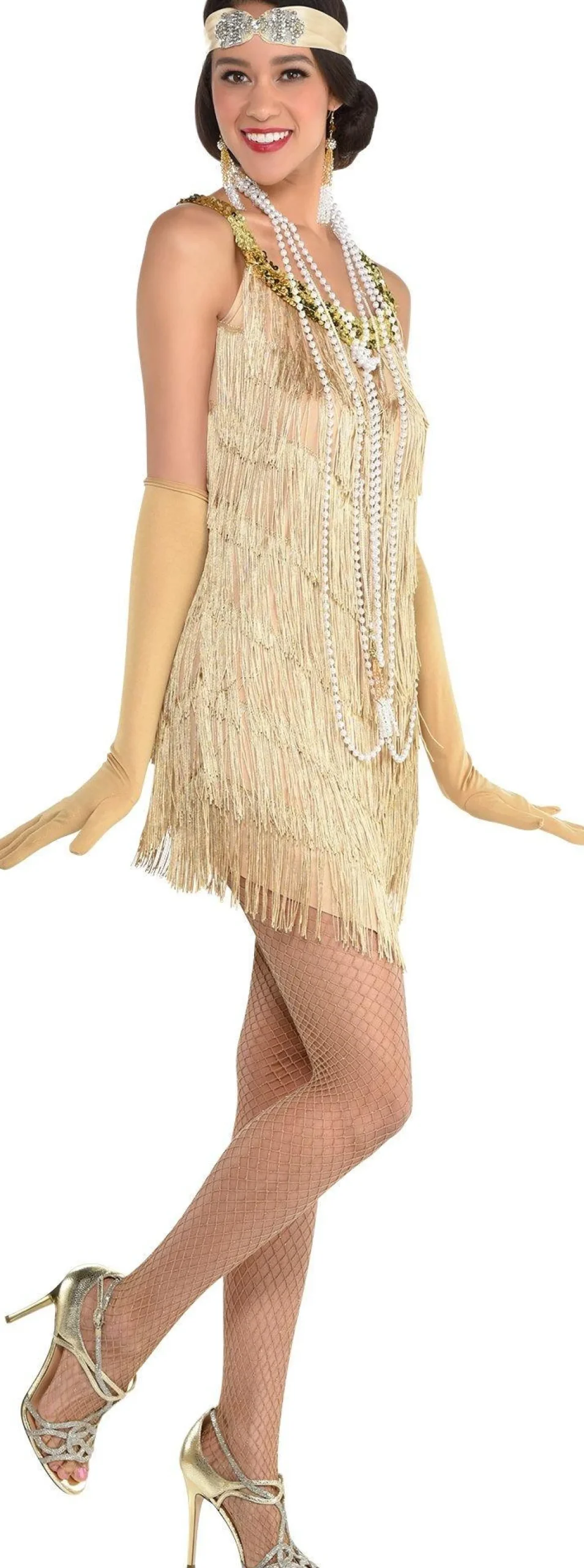 Women Party City 1920S|Adult Charleston Champagne Flapper Costume
