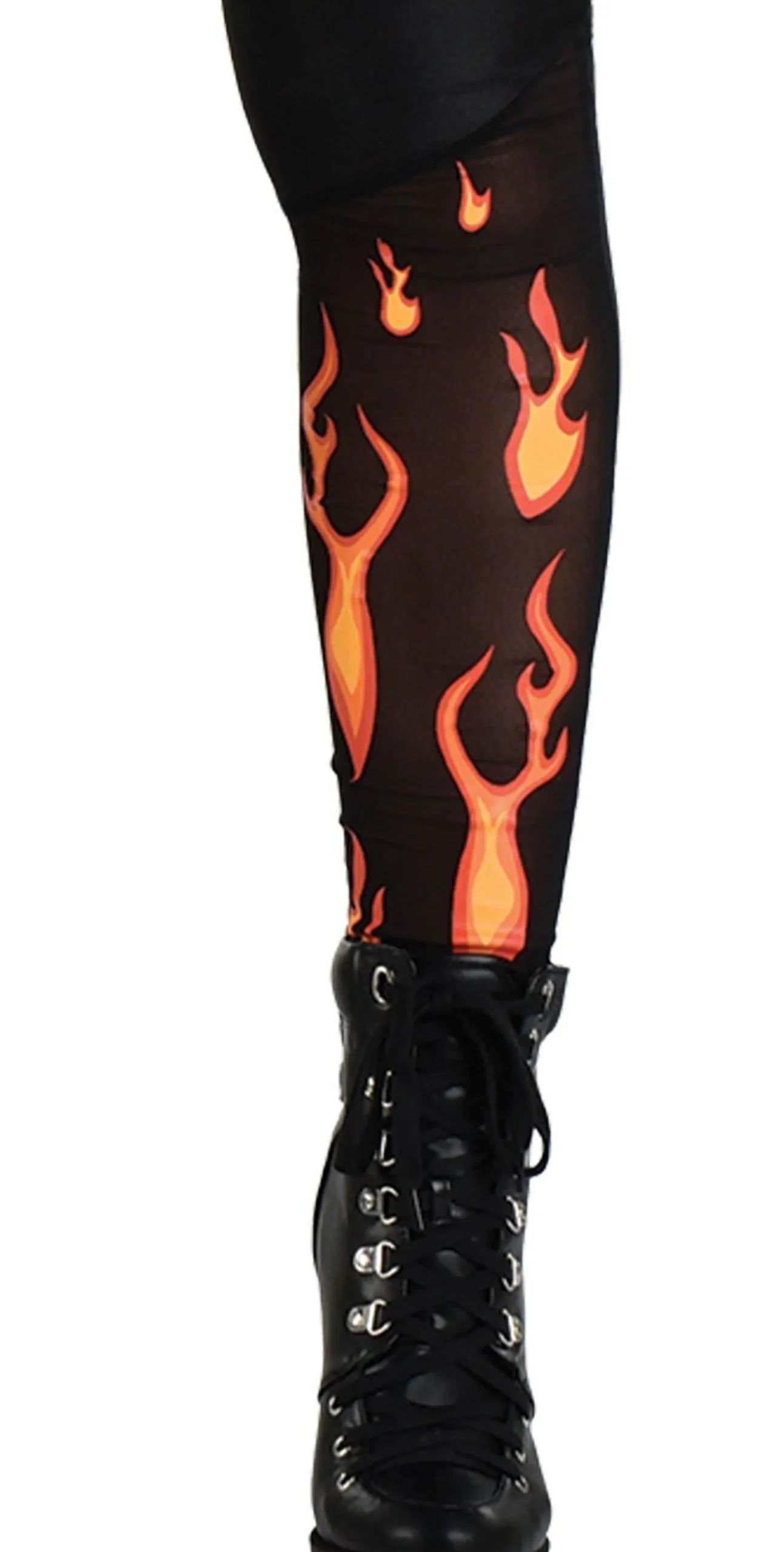 Party City Bodywear-Adult Flaming Devil Catsuit