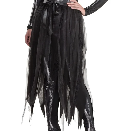 Party City Scary-Adult Gothic Skeleton Queen Costume