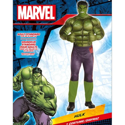 Party City Superhero-Adult Hulk Muscle Costume - Marvel