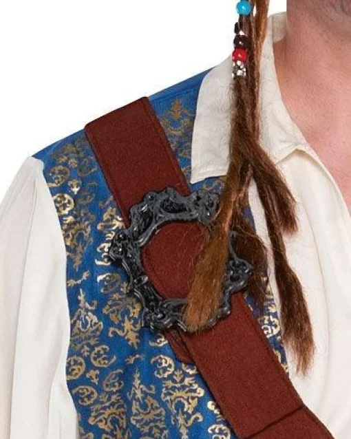 Party City Pirate-Adult Jack Sparrow Pirate Costume Plus Size