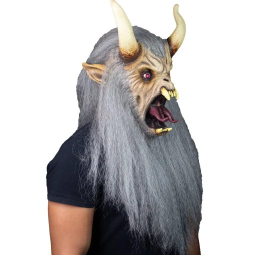 Party City Scary-Adult Krampus Latex Mask
