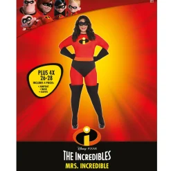 Women Party City Disney|Adult Mrs. Incredible Plus Size Deluxe Costume - The Incredibles