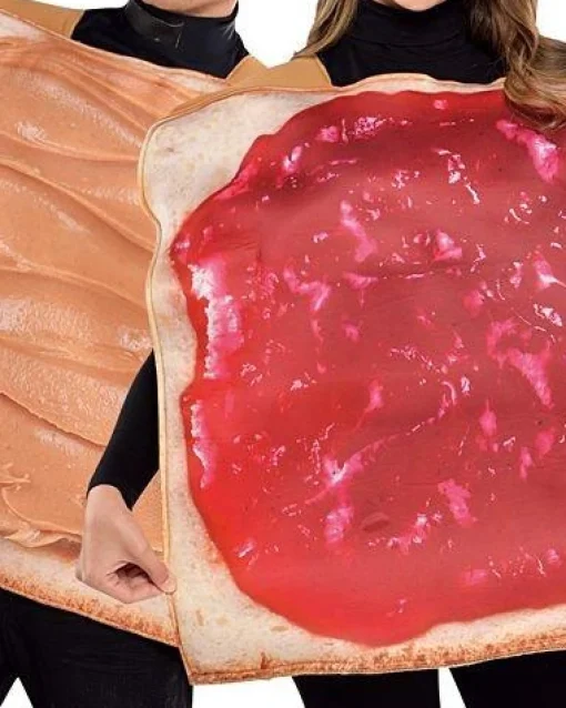 Party City Funny-Adult Peanut Butter & Jelly Costume Classic