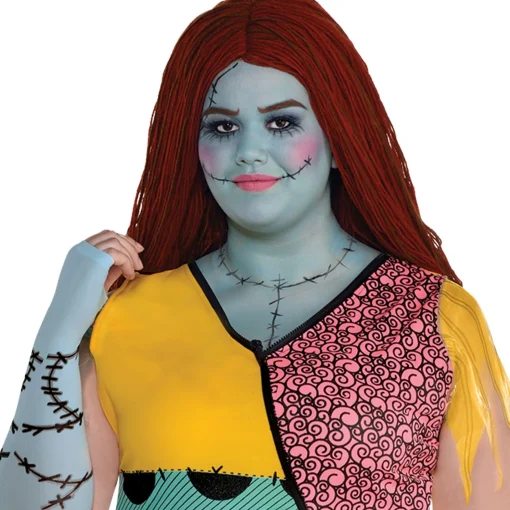 Women Party City Disney|Adult Sally Plus Size Deluxe Costume - Disney The Nightmare Before Christmas
