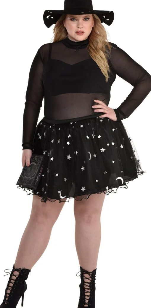 Women Party City Witch|Adult Spellcaster Witch Costume - Plus Size