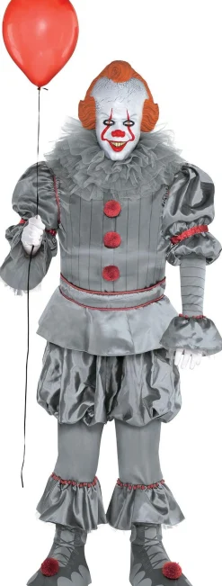 Party City Plus Size Costumes-Adult Tattered Pennywise Costume Plus Size - It Chapter Two