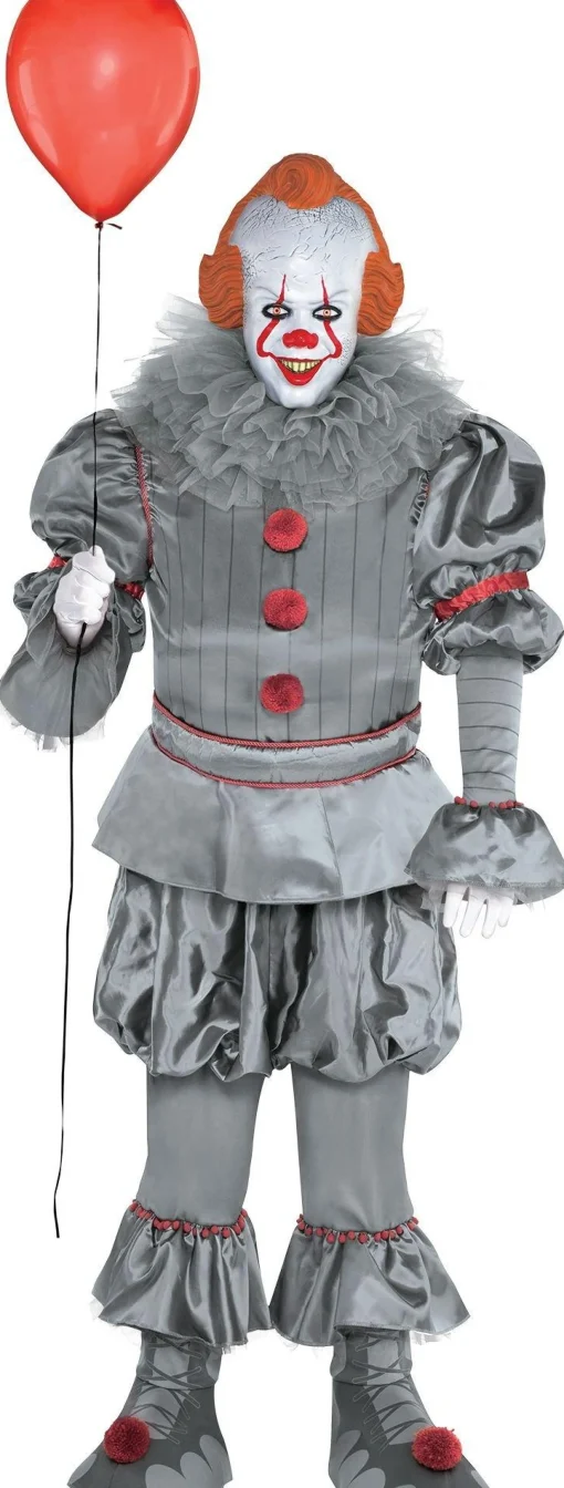 Party City Plus Size Costumes-Adult Tattered Pennywise Costume Plus Size - It Chapter Two