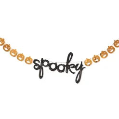 Party City Balloons|Air-Filled Black & Orange Spooky Halloween Balloon Banner, 20Ft