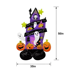 Party City Decorations|Airloonz Halloween Haunted House Balloon, 35In X 50In