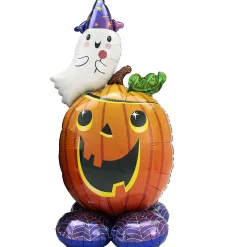 Party City Trunk Or Treat|Airloonz Jack-O'-Lantern & Ghost Balloon, 56In
