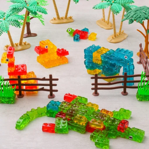 Party City Candy Buffet By Color-Amos 4D Gummy Blocks, 11Pc