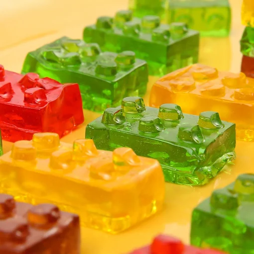Party City Candy Buffet By Color-Amos 4D Gummy Blocks, 11Pc