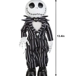 Disney Channel Decorations|Animatronic Jack Skellington Standing Halloween Decoration, 13.4In - The Nightmare Before Christmas