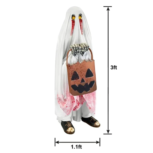 Party City Animatronics|Animatronic Light-Up Bloody Ghost Trick-Or-Treater, 3Ft