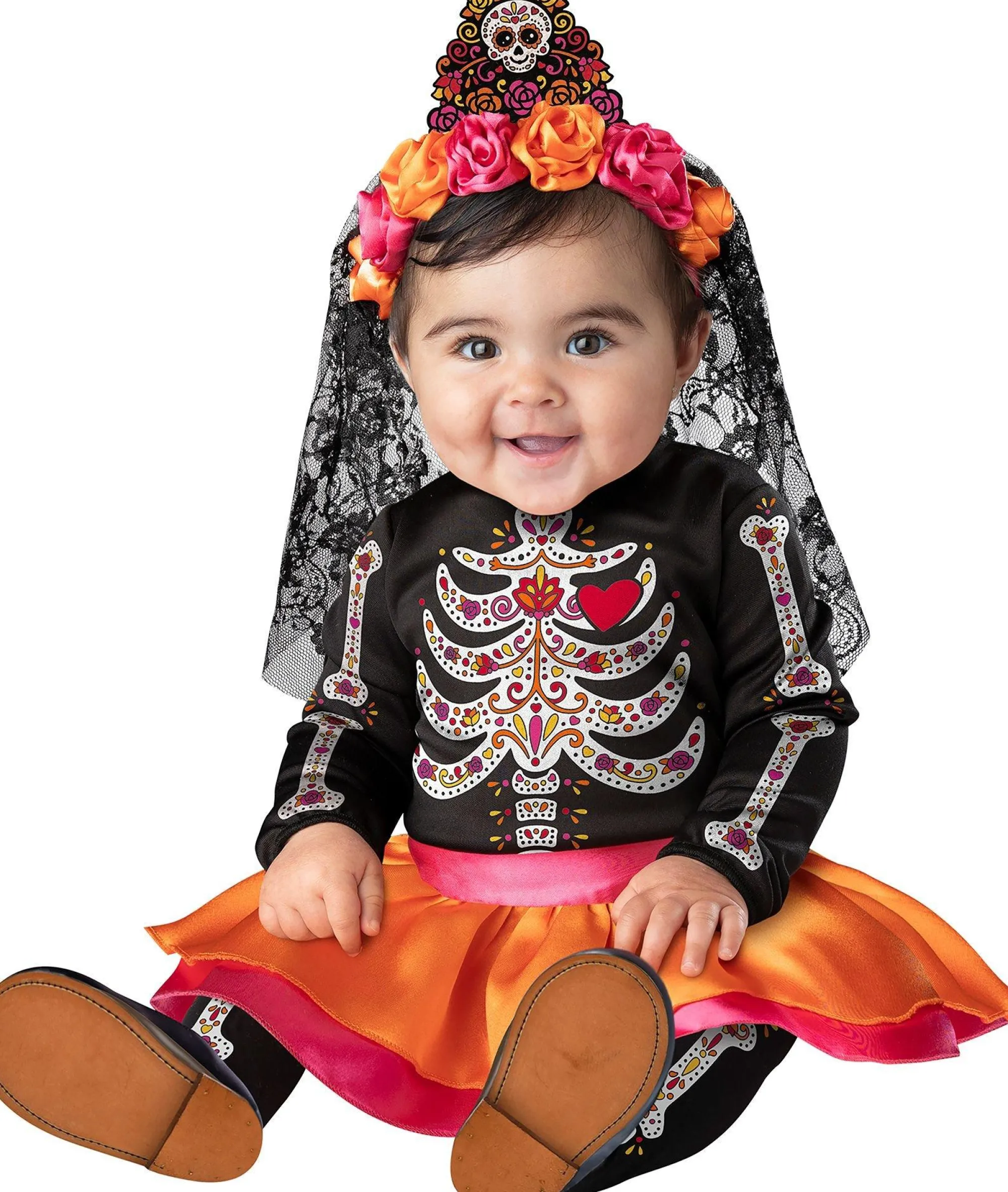 Party City Baby Girl|Baby Sugar Skull Sweetie Costume