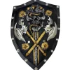 Party City Weapons-Black & Gold Dark Warrior Shield, 13In X 19In - High-Density Foam Prop