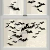 Party City Window & Wall Décor|Black Bat Paper Cutouts, 50Ct