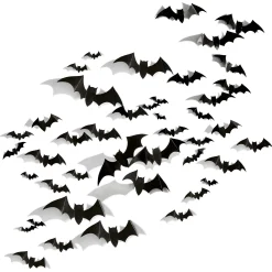 Party City Decorations|Black Bat Paper Cutouts, 50Ct