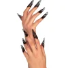 Party City Makeup-Black Filigree Nails 10Ct