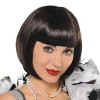 Party City Wigs-Black Flapper Wig