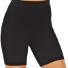 Party City Bodywear-Black High-Waist Mid-Thigh Shapewear Shorts For Adults