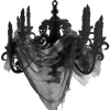 Party City Boneyard Glam|Black Paper Candelabra - Haunted House