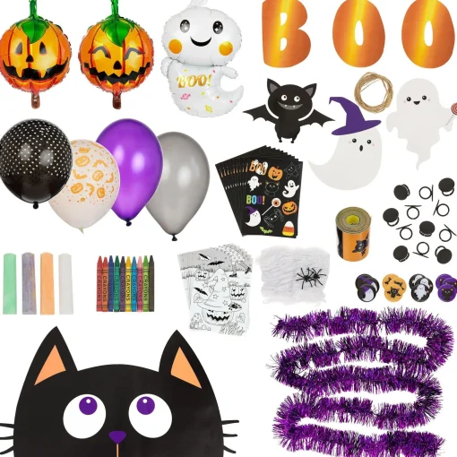 Party City Trunk Or Treat|Boo Halloween Friends Trunk Or Treat Car Decorating Kit, 200Pc