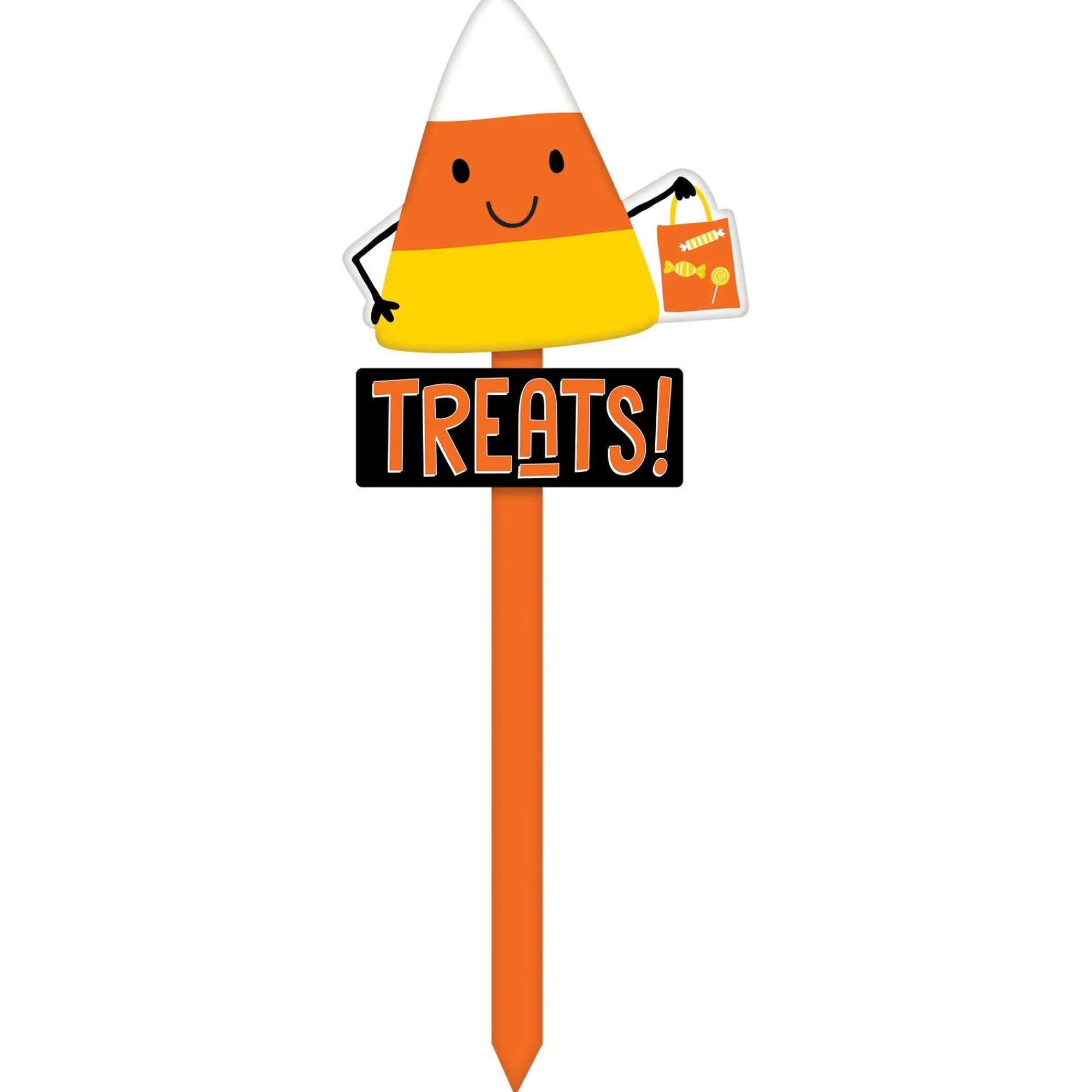 Party City Yard Stakes & Signs|Candy Corn Treats Yard Stake