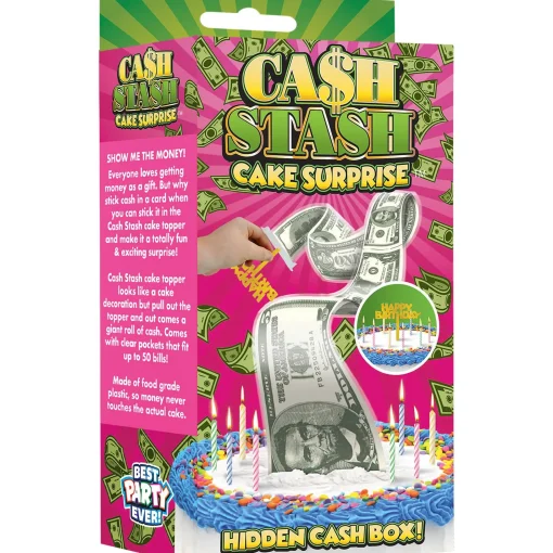 Party City Baking Supplies-Cash Stash Birthday Cake Topper