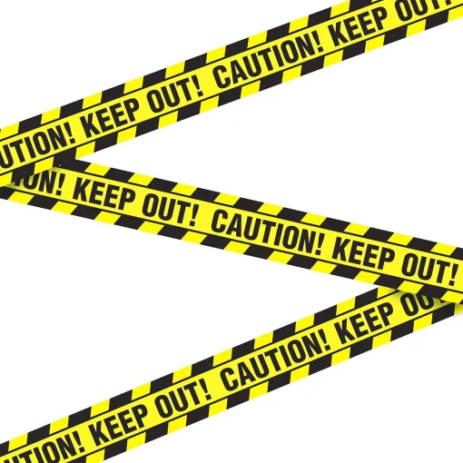 Party City Window & Wall Décor|Caution Keep Out Tape