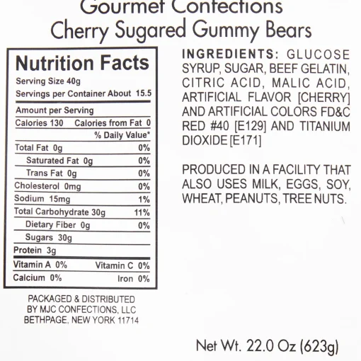Party City Candy Buffet By Color-Cherry Gummy Bears Red