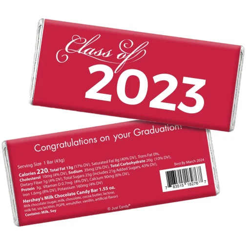Hershey's Candy Buffet By Color|Class Of 2023 Milk Chocolate Candy Bar, 1.5Oz