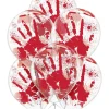 Party City Get Axed|6Ct, 12In, Blood Splatter Latex Balloons