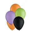 Party City Balloons|25Ct, 5In, Halloween 4-Color Mix Latex Balloons - Black, Green, Orange, & Purple