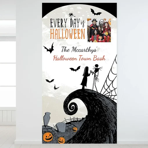 Party City The Nightmare Before Christmas|Custom Nightmare Before Christmas Photo Backdrop
