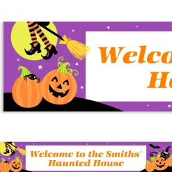 Party City Decorations|Custom Witch's Crew Banner