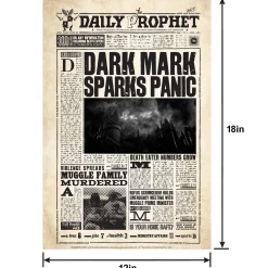 Party City Harry Potter Hogwarts|Daily Prophet Lenticular Plastic Cutout, 12In X 18In - Harry Potter