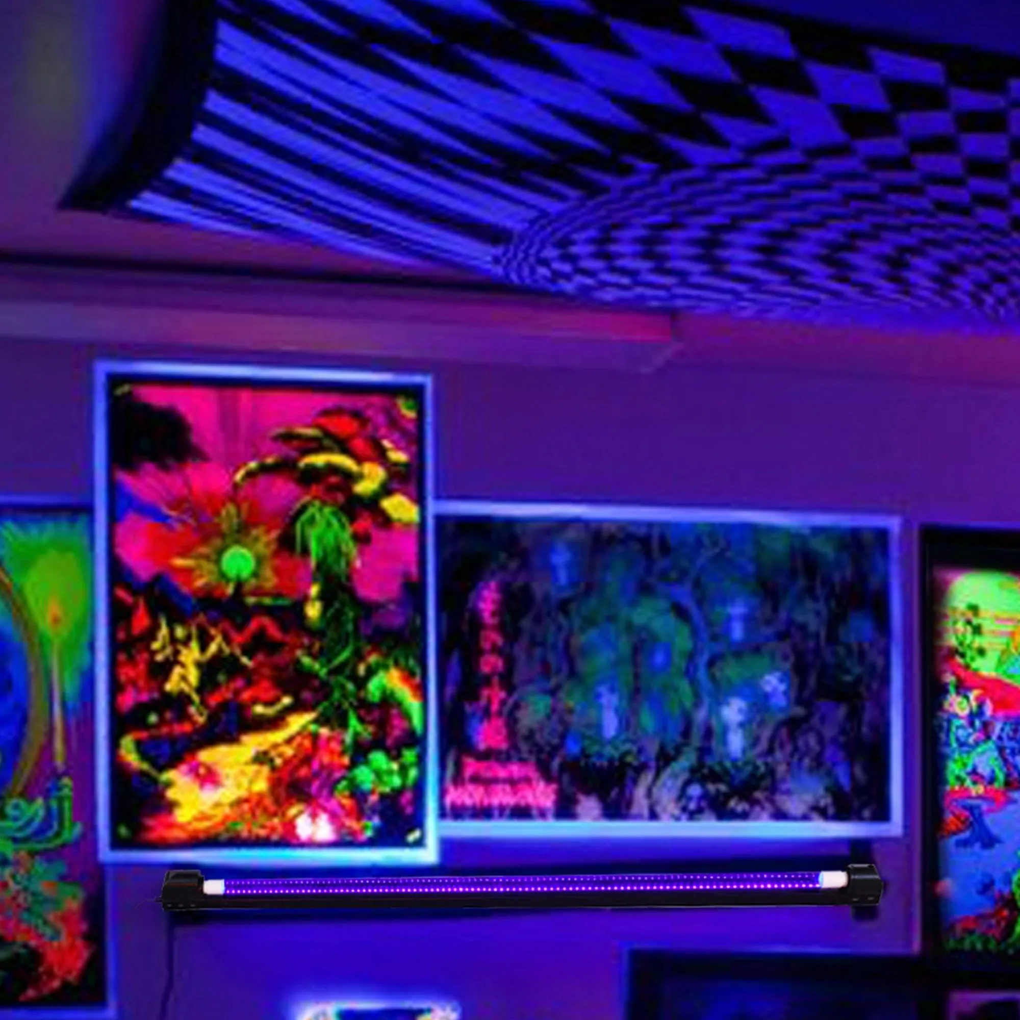 Party City Strobe Lights & Black Lights|Fluorescent Led Uv Black Light Lamp, 48In