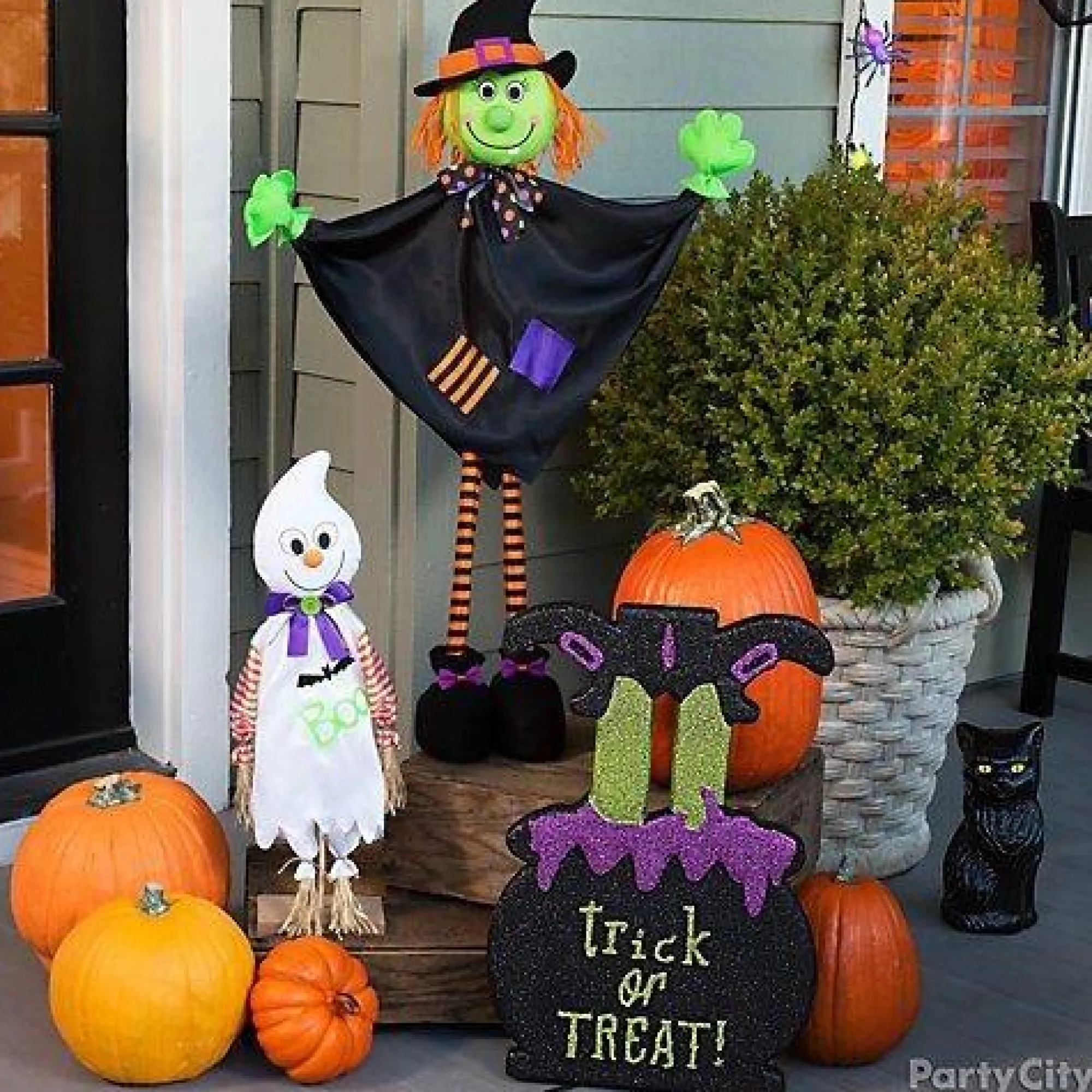 Party City Standing Props|Friendly Standing Witch Decoration