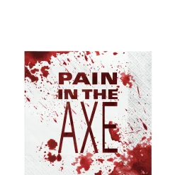 Party City Tableware & Serveware|Get Axed Paper Beverage Napkins, 5In, 40Ct