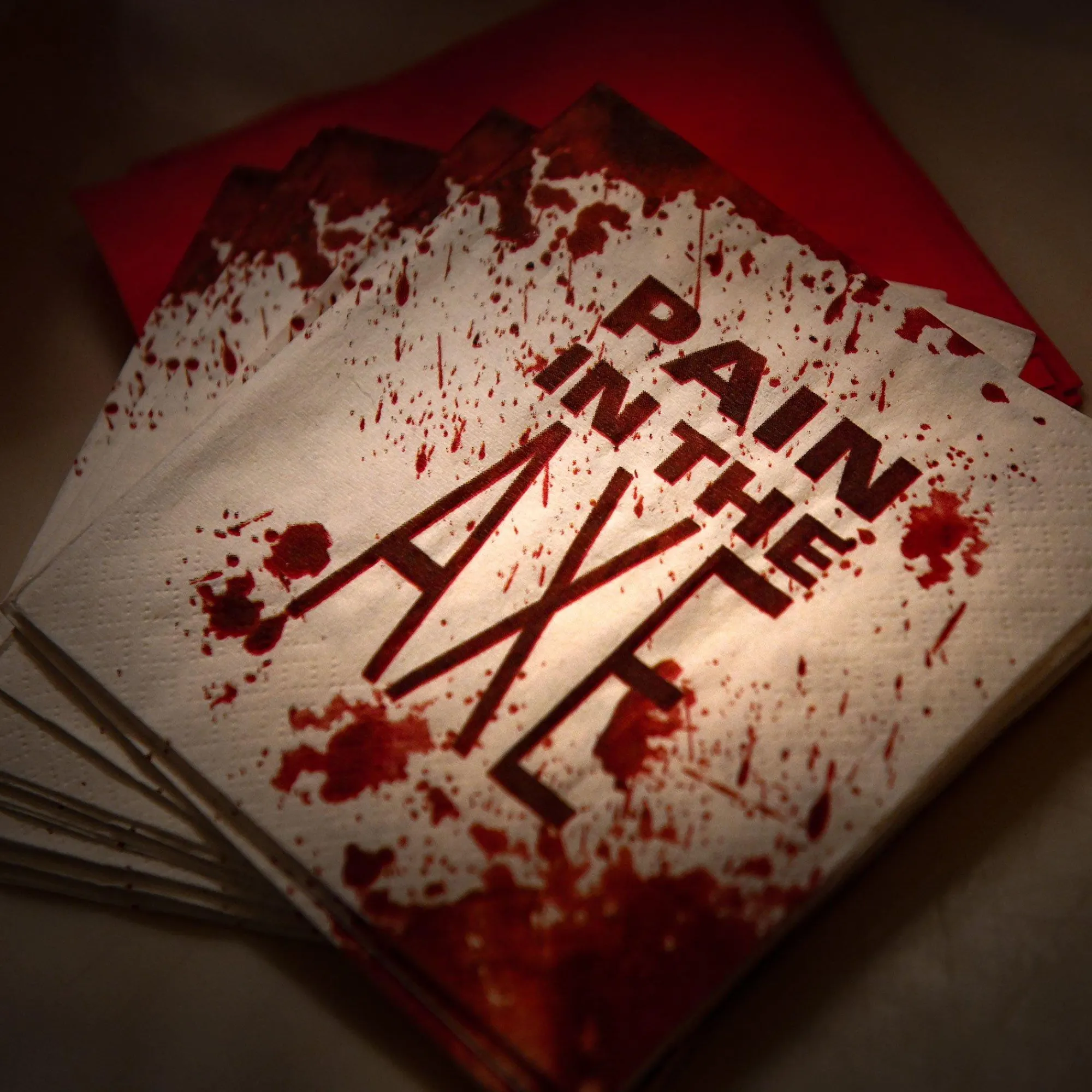 Party City Tableware & Serveware|Get Axed Paper Beverage Napkins, 5In, 40Ct