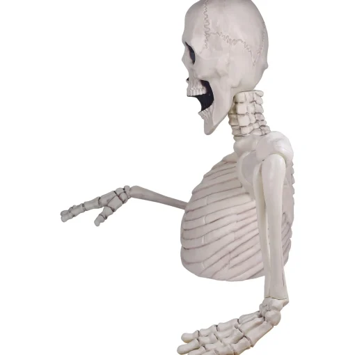Party City Skeletons|Giant Rattles The Groundbreaking Skeleton Plastic Yard Decorating Kit, 8Pc