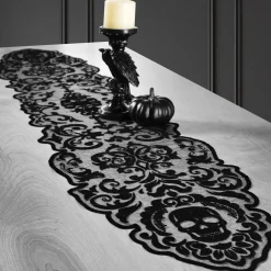 Party City Table Décor & Centerpieces|Glitter Glam Boneyard Fabric Table Runner, 1.2Ft X 5.8Ft