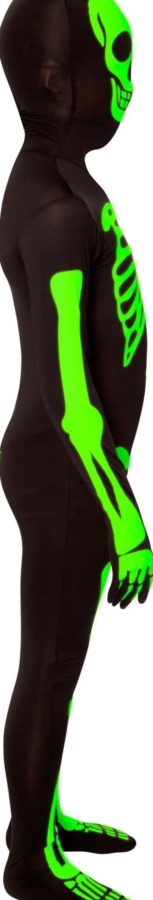 Boy Party City Scary|Glow-In-The-Dark Skeleton Morphsuit Costume For Kids