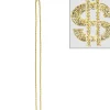 Party City Jewelry-Gold Dollar Sign Pendant Bead Necklace