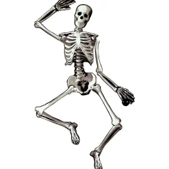 Party City Window & Wall Décor|Halloween Skeleton Jointed Cardstock Cutout, 53In
