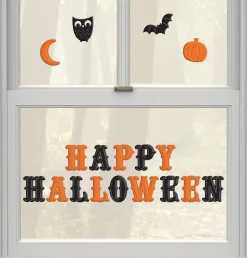 Party City Decorations|Happy Halloween Gel Cling Decals 18Ct - Modern Halloween